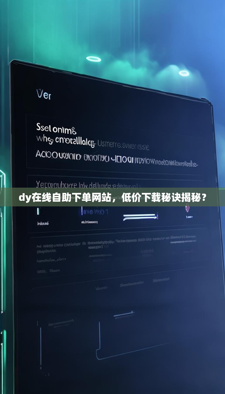 dy在线自助下单网站,低价下载秘诀揭秘?