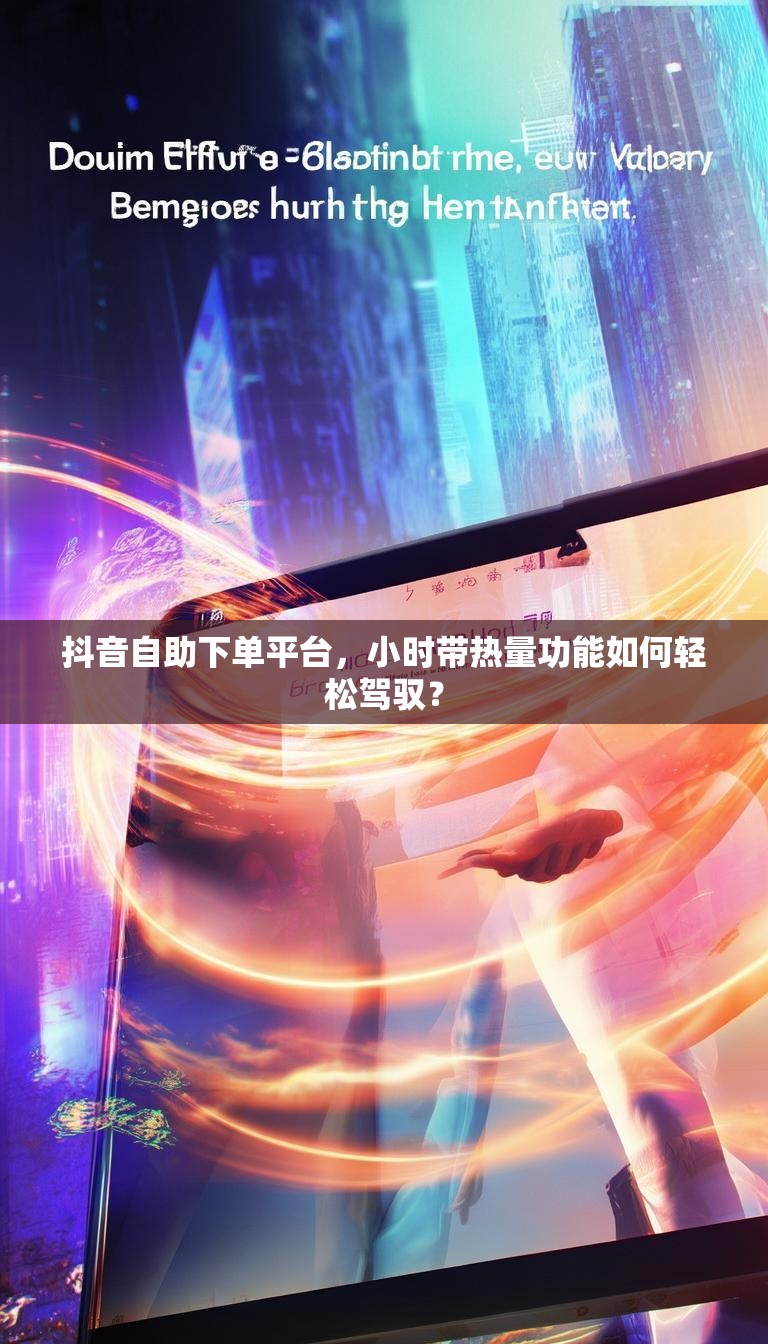 抖音自助下单平台,小时带热量功能如何轻松驾驭?