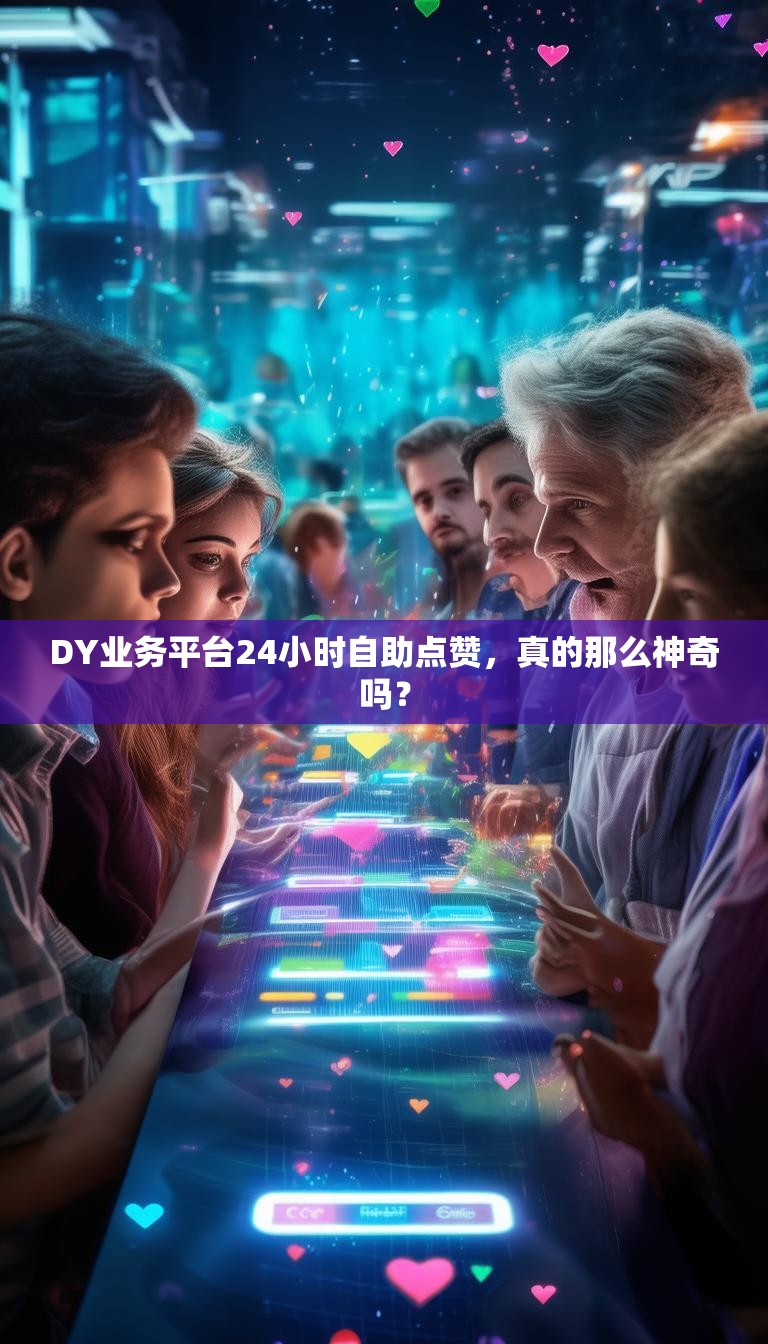 DY业务平台24小时自助点赞，真的那么神奇吗？