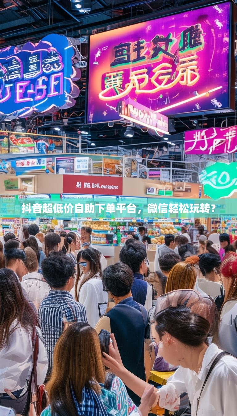 抖音超低价自助下单平台,微信轻松玩转?