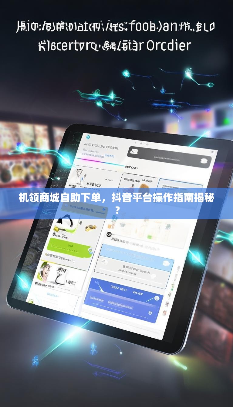机领商城自助下单,抖音平台操作指南揭秘?