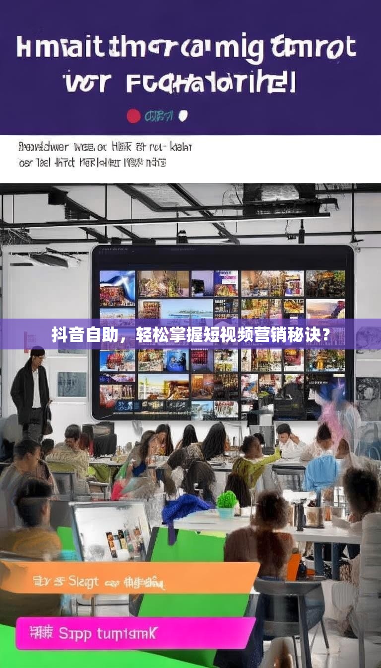 抖音自助，轻松掌握短视频营销秘诀？