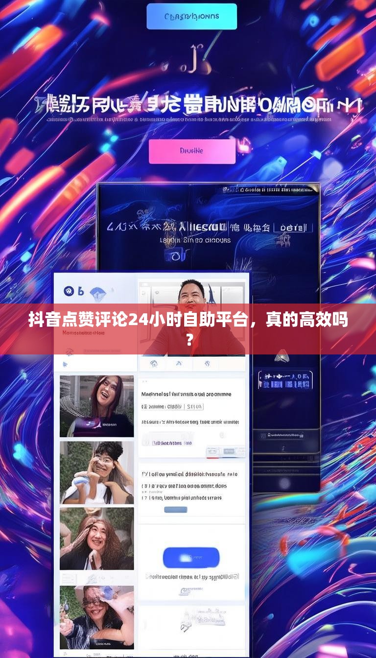 抖音点赞评论24小时自助平台，真的高效吗？