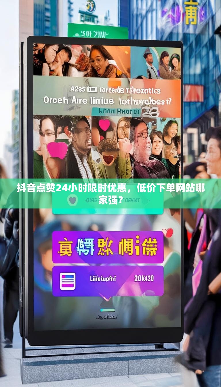 抖音点赞24小时限时优惠，低价下单网站哪家强？