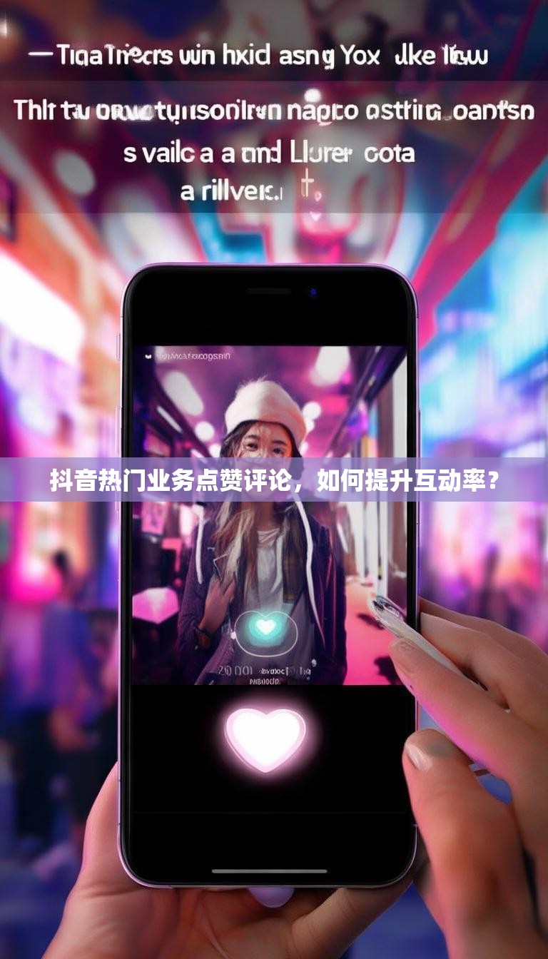 抖音热门业务点赞评论，如何提升互动率？