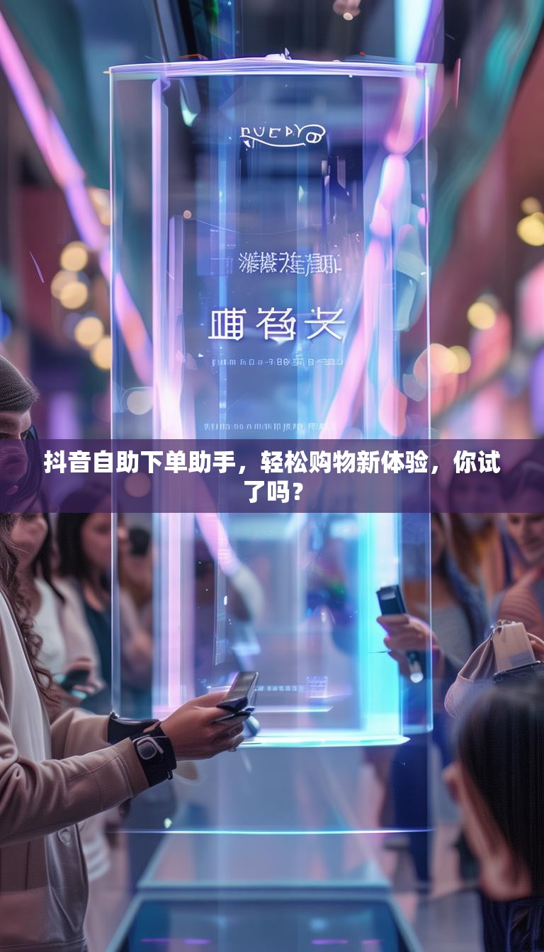 抖音自助下单助手，轻松购物新体验，你试了吗？