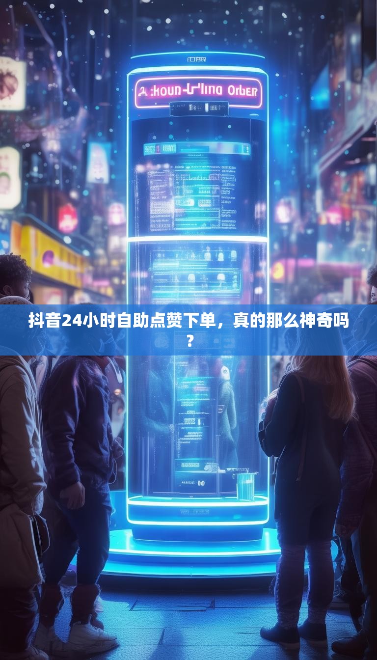 抖音24小时自助点赞下单，真的那么神奇吗？