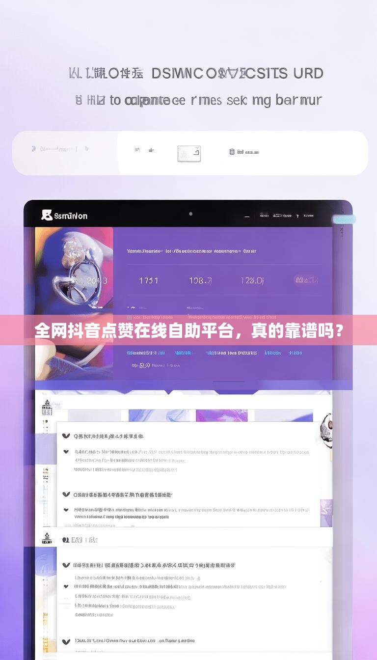 全网抖音点赞在线自助平台，真的靠谱吗？