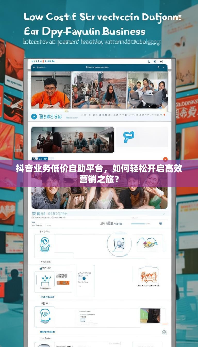 抖音业务低价自助平台，如何轻松开启高效营销之旅？