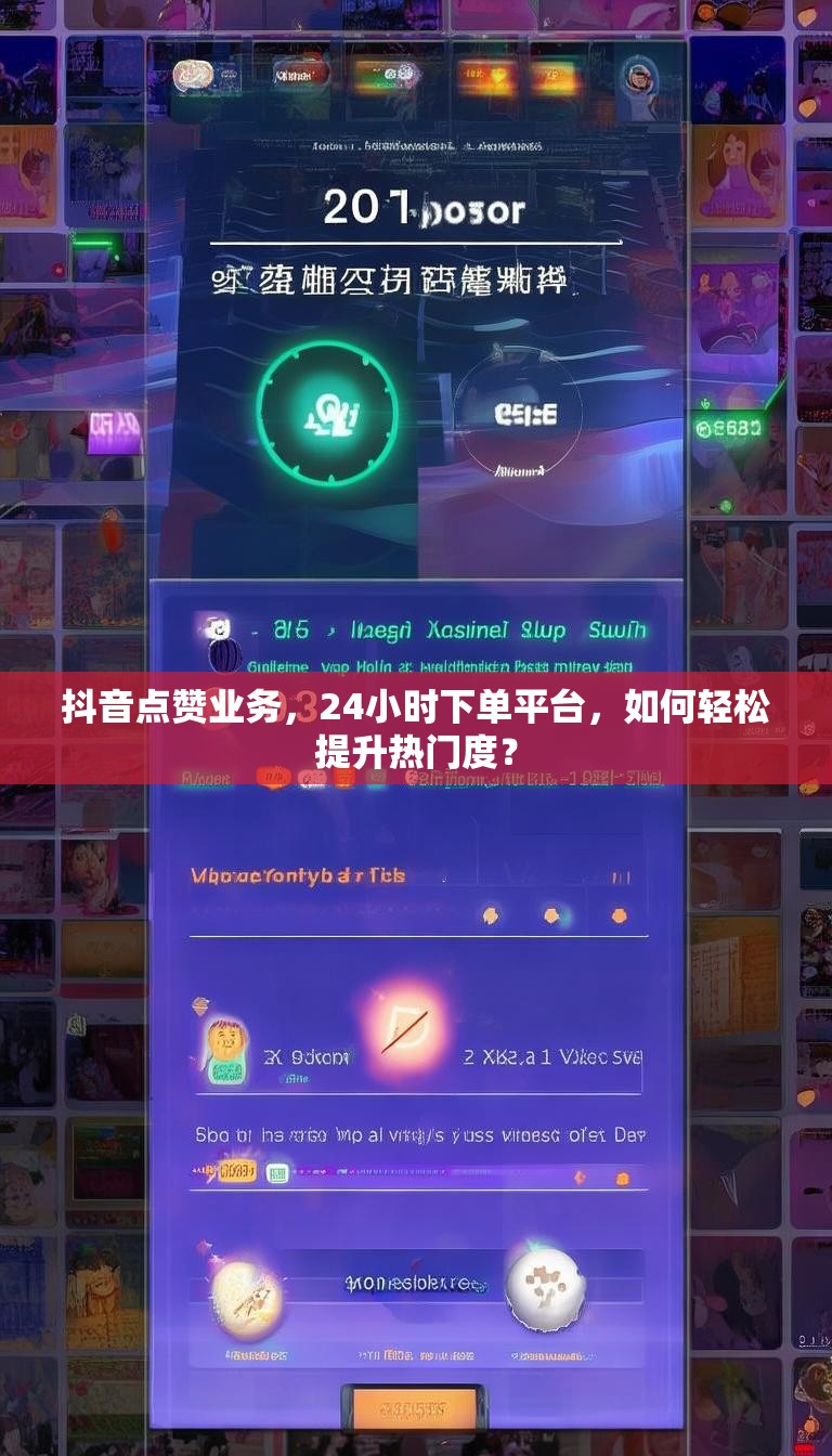 抖音点赞业务，24小时下单平台，如何轻松提升热门度？