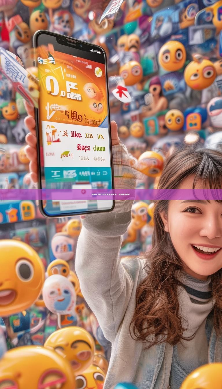 快手0.5元1000赞自助下单，真的靠谱吗？