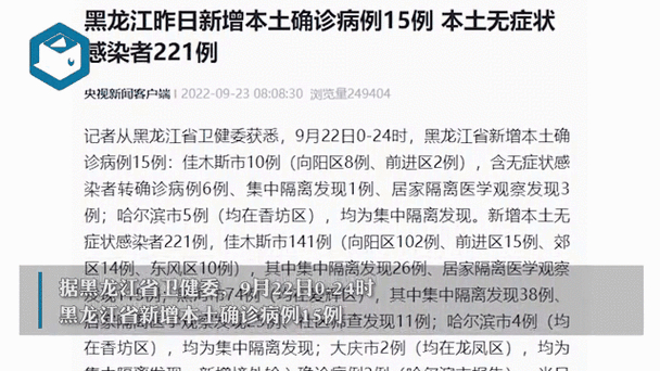 黑龙江新增15例本土确诊及活动轨迹