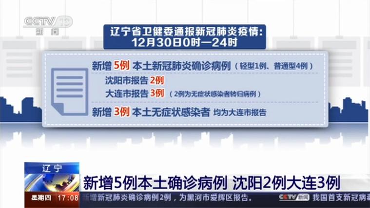 辽宁新增5例本土确诊病例情况介绍