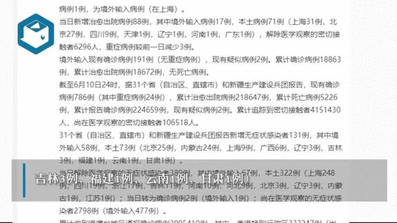 31省新增境外输入病例查询，全国最新疫情数据通报